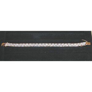 Sophia Designs Gold & Silver Tone Triangle Bracelet In Box 7"